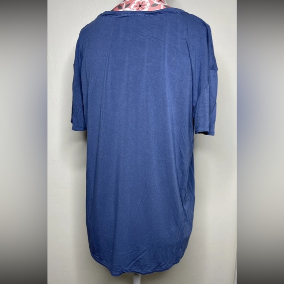 Lucky Brand T-Shirt Womens Size Small Blue Short Sleeve Crew Neck Tee - Picture 2 of 3